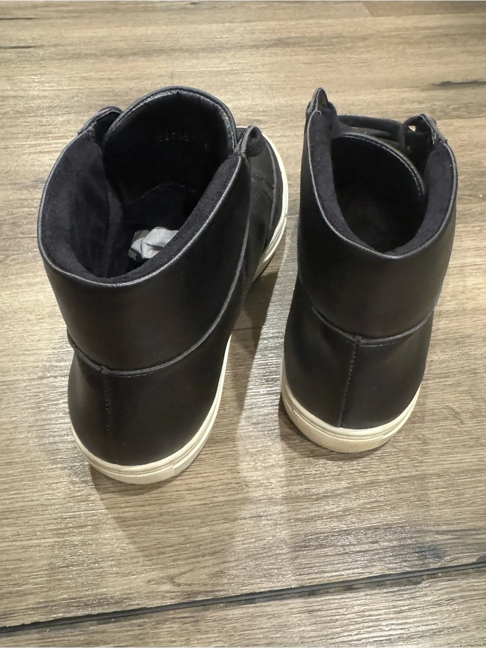 Will’s Vegan Shoes Chicago High-Tops Black Vegan Leather Men’s